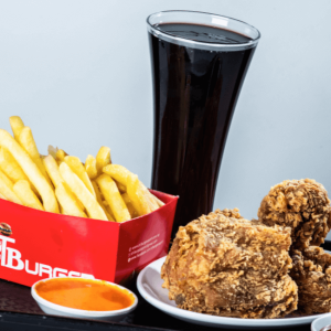 MIXED BUCKET Wings, Breast Filler, French Fries, Veg. Strix - Any Time Burger