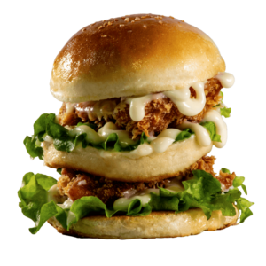 Double Crispy Chicken Burger - Any Time Burger