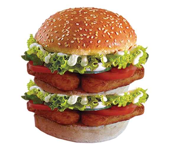 Double Hashbrown Burger - Any Time Burger